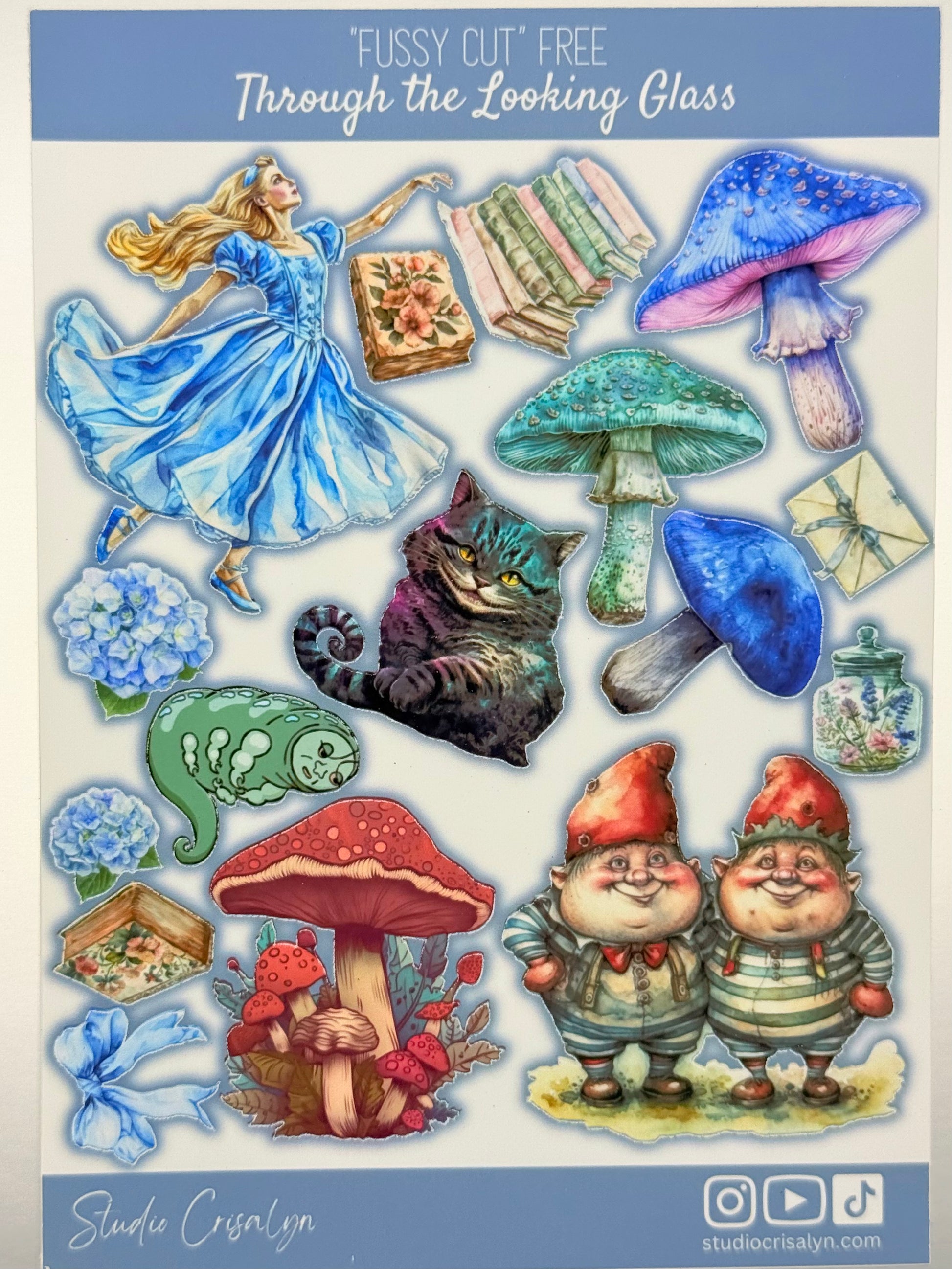 The Through the Looking Glass Sticker sheet - Studio Crisalyn