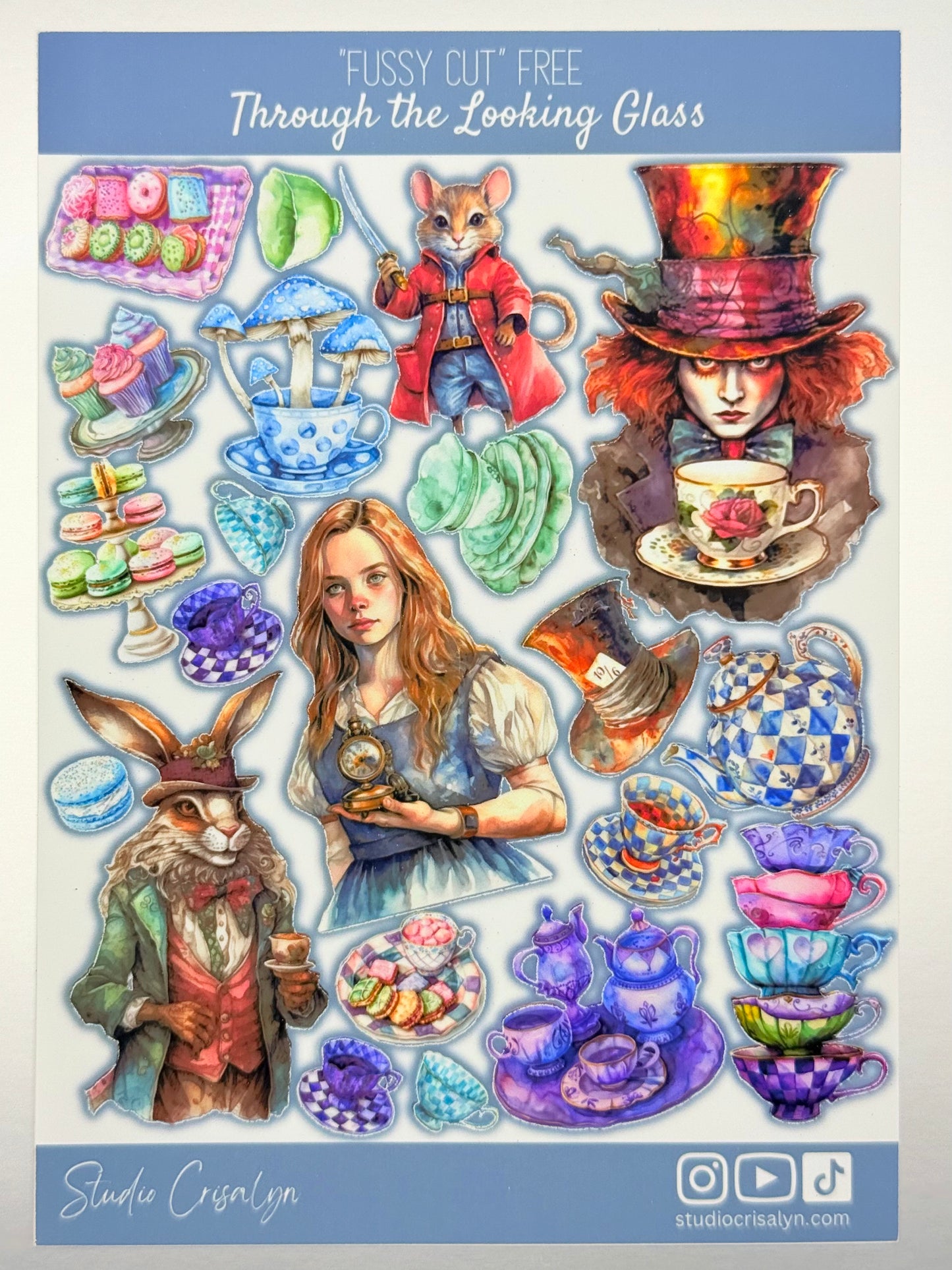 The Through the Looking Glass Sticker sheet - Studio Crisalyn