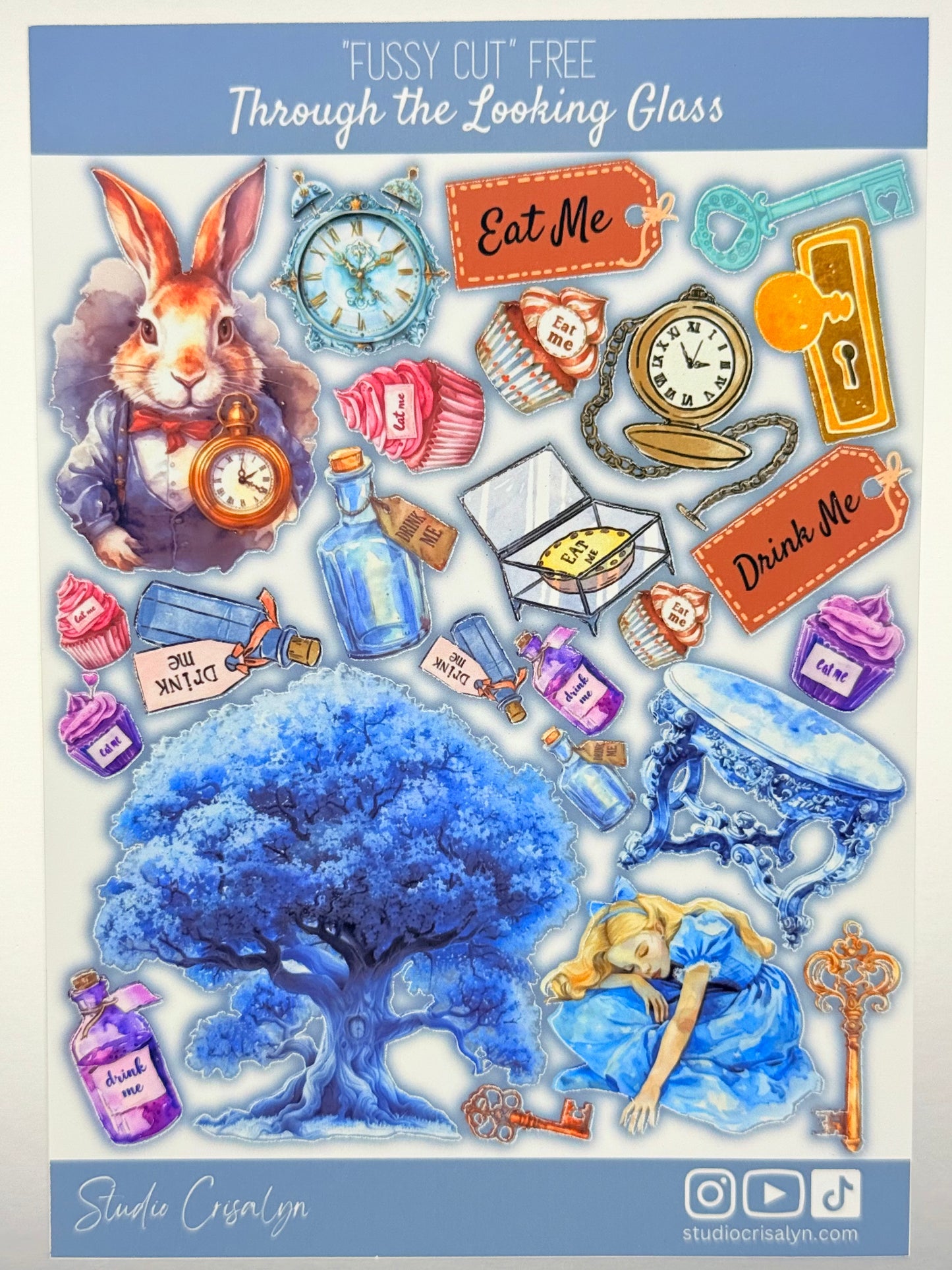 The Through the Looking Glass Sticker sheet - Studio Crisalyn