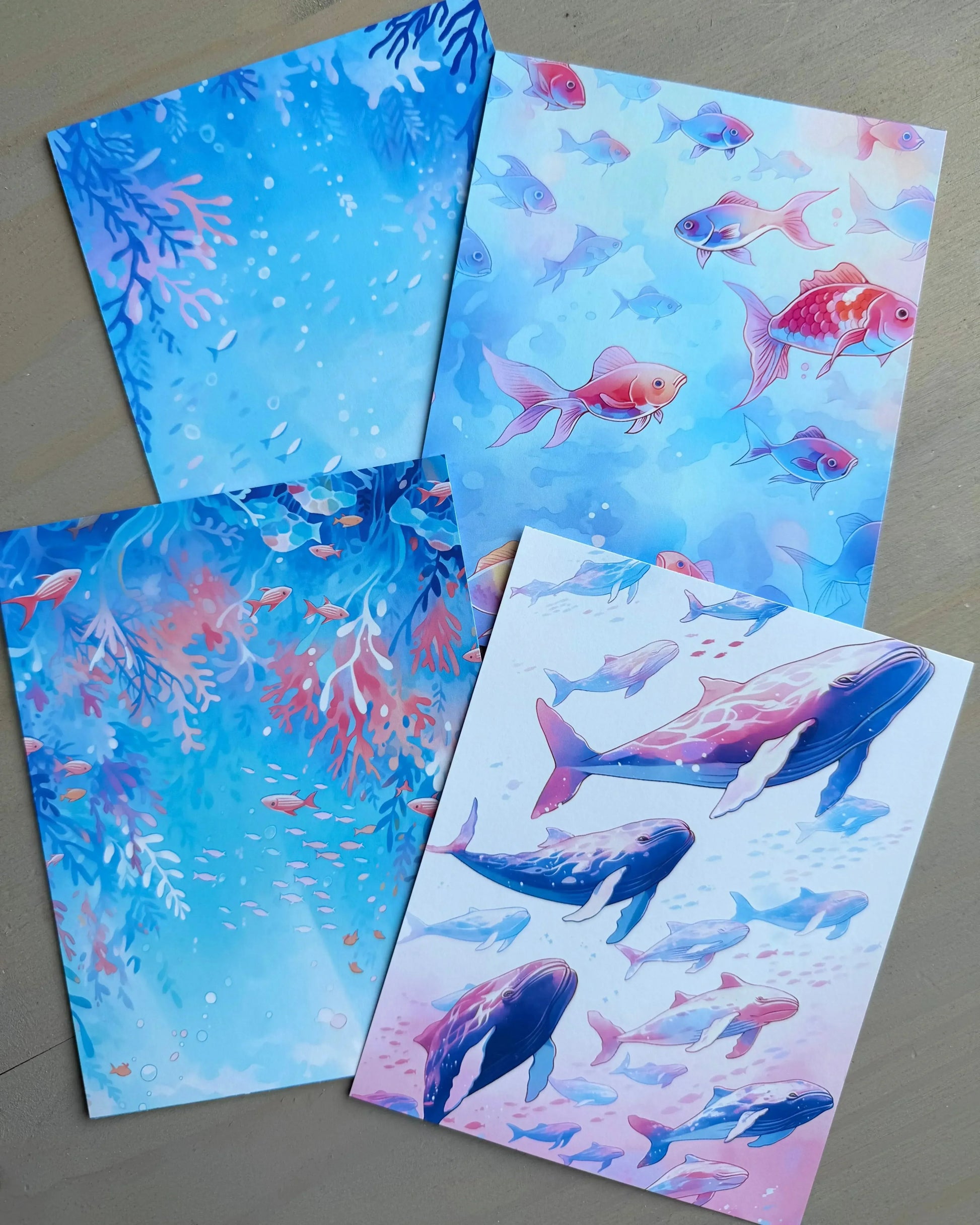 Dreamy Sea Backgrounds - Studio Crisalyn