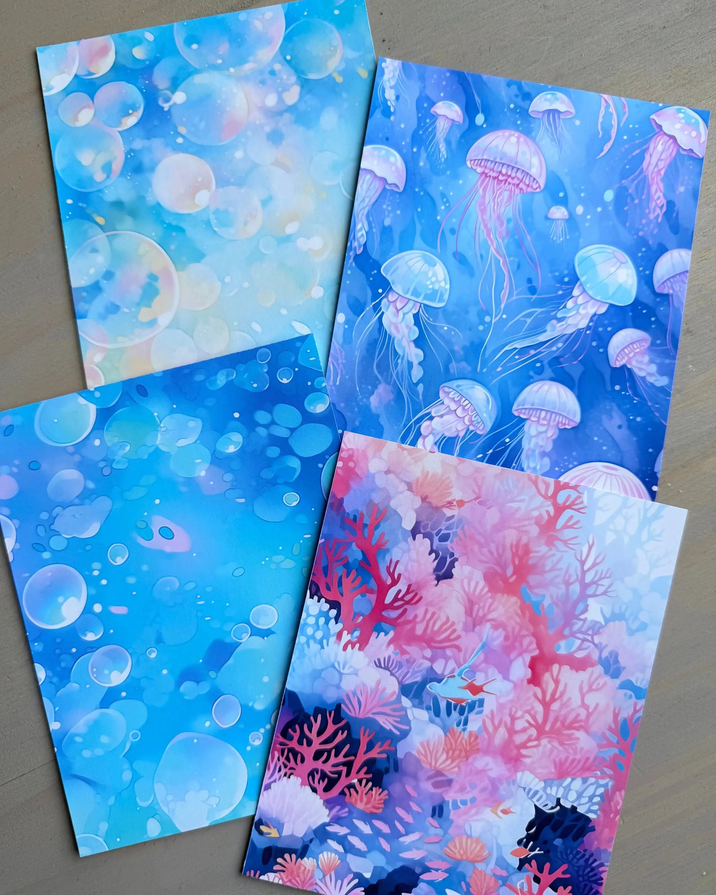 Dreamy Sea Backgrounds - Studio Crisalyn