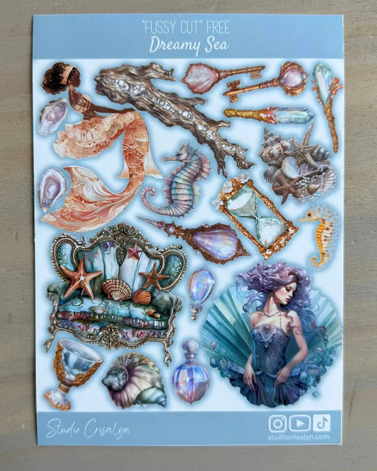 Dreamy Sea Sticker sheet - Studio Crisalyn