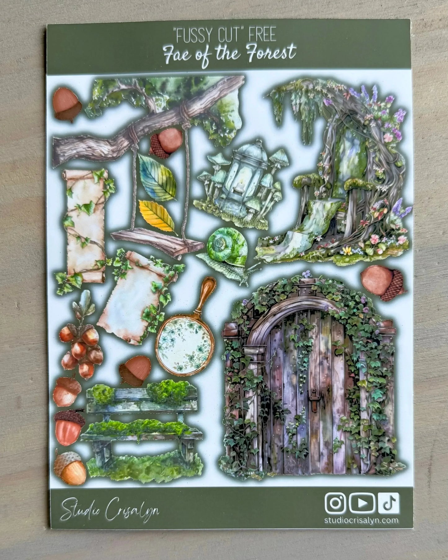 Fae of the forest Sticker sheet - Studio Crisalyn