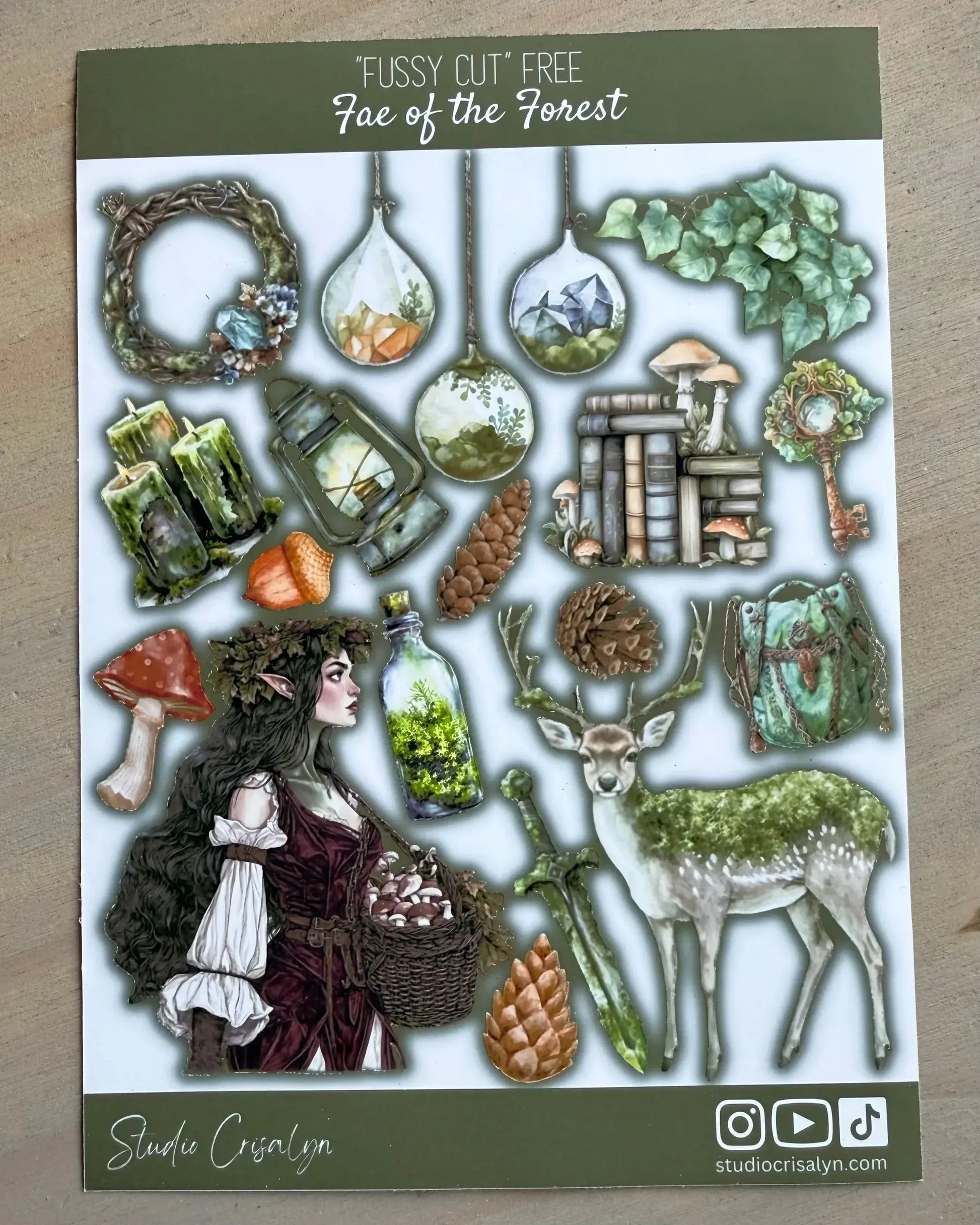 Fae of the forest Sticker sheet - Studio Crisalyn