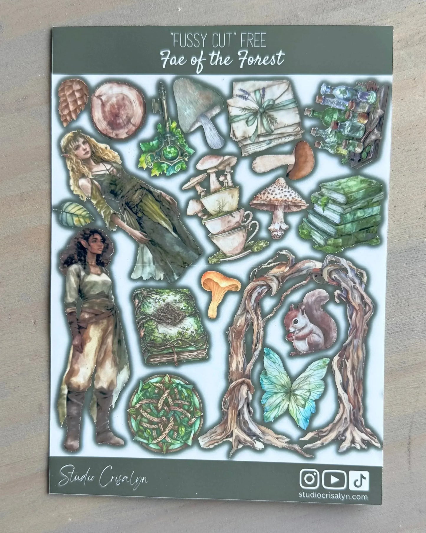 Fae of the forest Sticker sheet - Studio Crisalyn