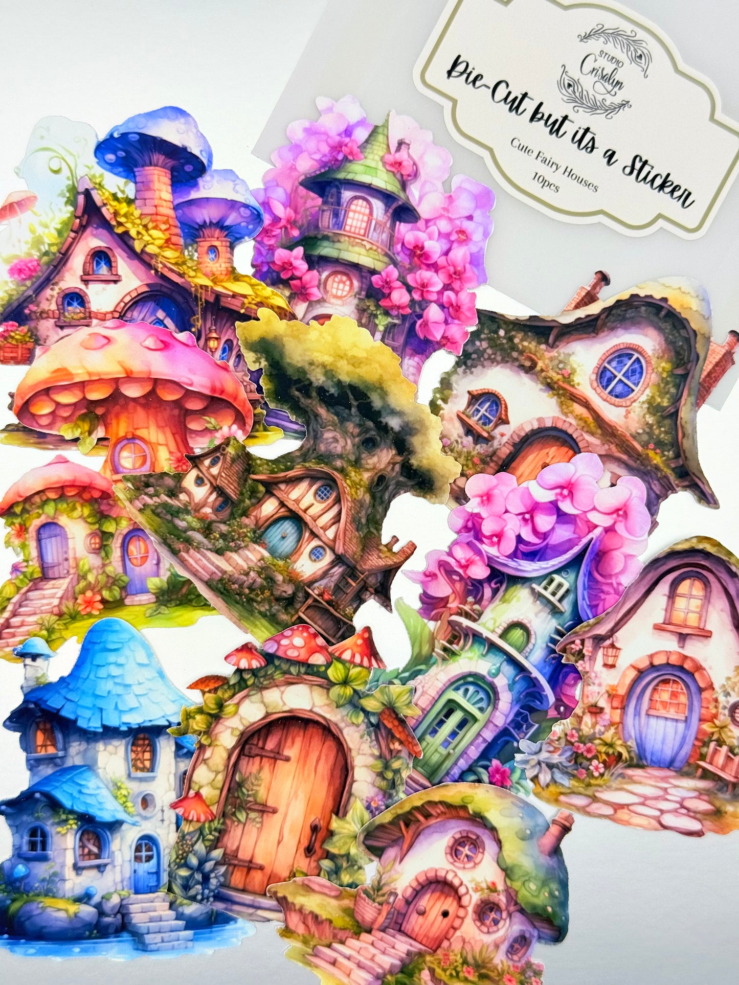 Die-Cuts Cute Fairy Houses - Studio Crisalyn