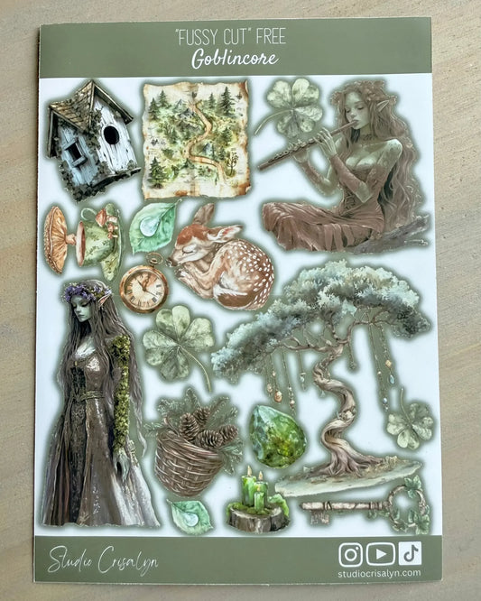 Goblincore Sticker sheet - Studio Crisalyn