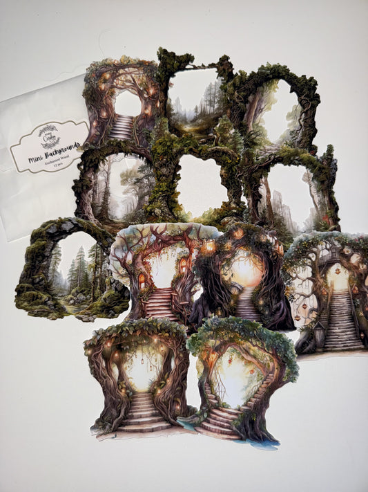 Mini Backgrounds - The Enchanted Wood - Studio Crisalyn
