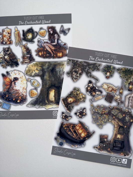 The Enchanted Wood Sticker sheet - Studio Crisalyn