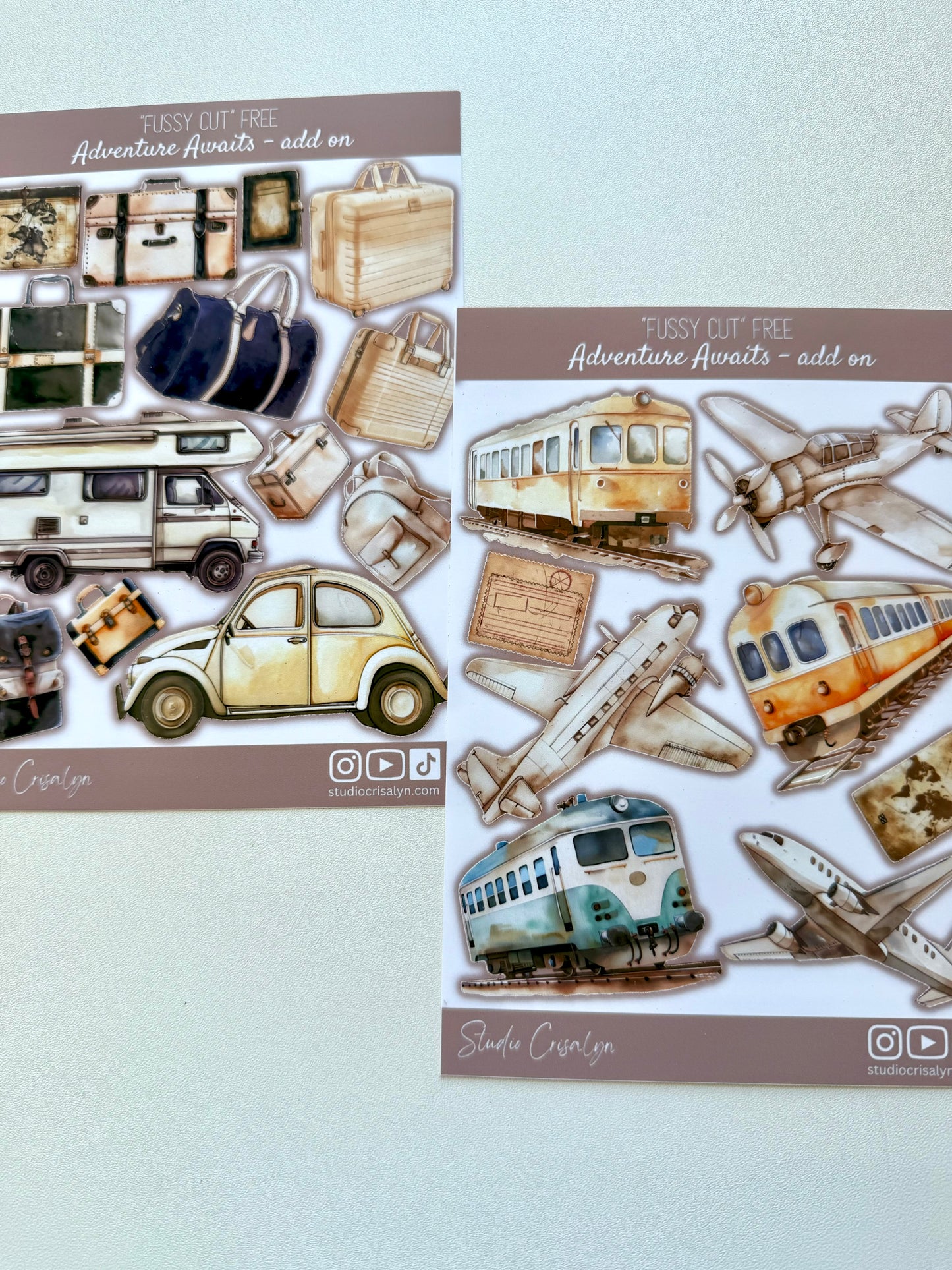 Sticker Sheet Set - Adventure Awaits - Studio Crisalyn