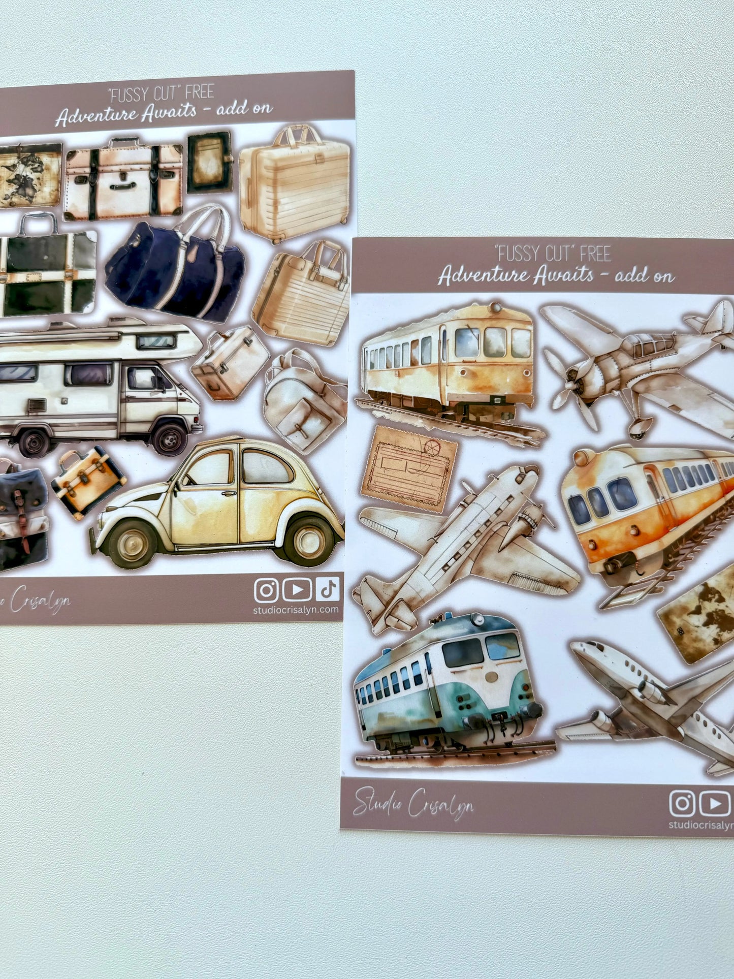 Sticker Sheet Set - Adventure Awaits - Studio Crisalyn