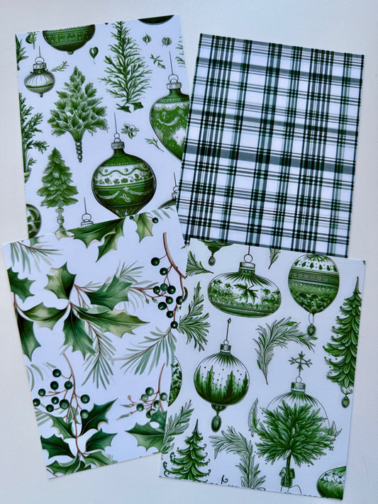 SC Ephemera Backgrounds - Chinoiserie Christmas - Studio Crisalyn