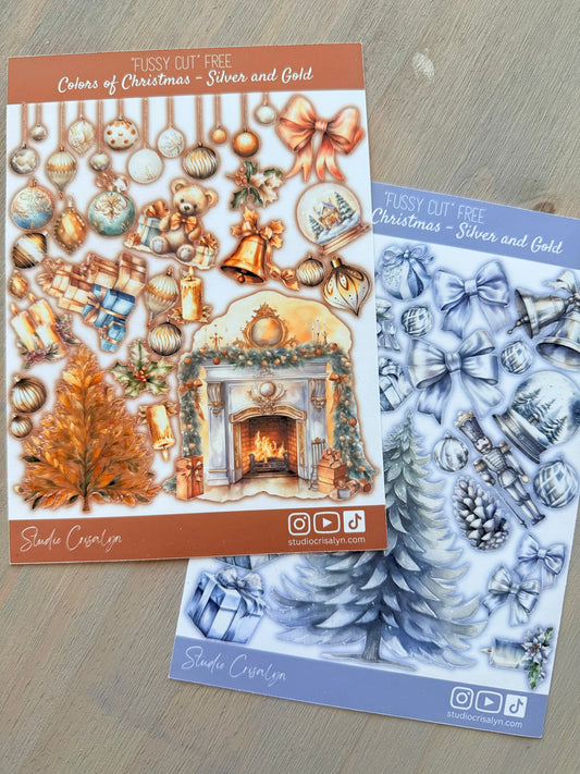 The Colors of Christmas Mix-and-match Β Stickers Studio Crisalyn
