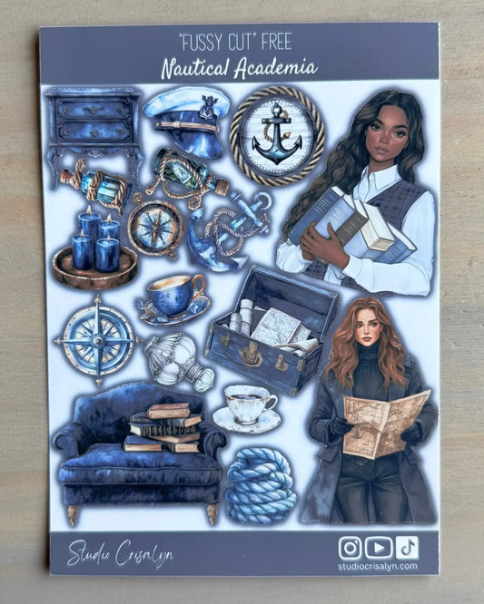 Nautical Academia Sticker sheet - Studio Crisalyn