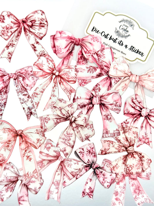 Die-Cuts Spring Cottage Bows- Pink - Studio Crisalyn