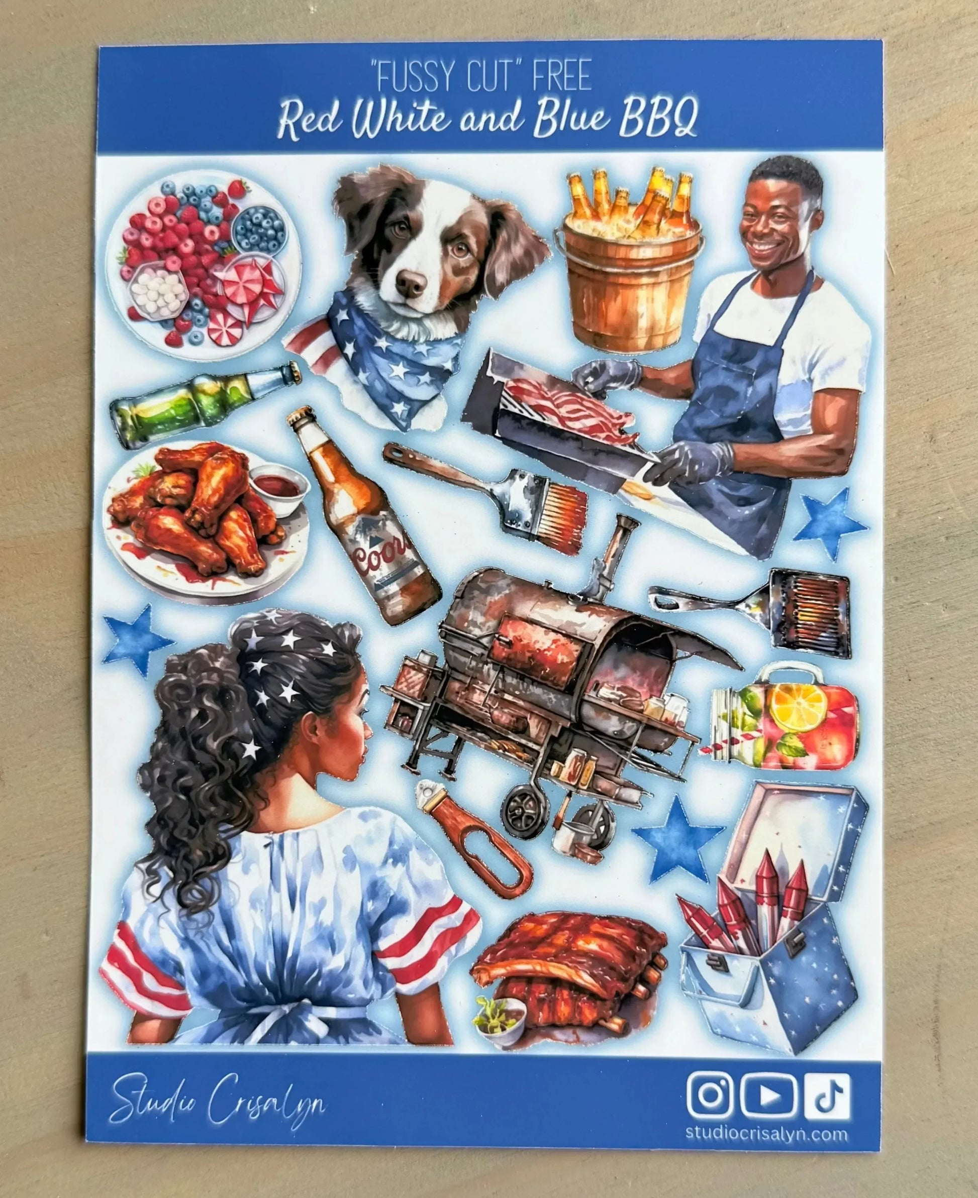 SC 2025 Patriotic- Red White and Blue BBQ - Studio Crisalyn