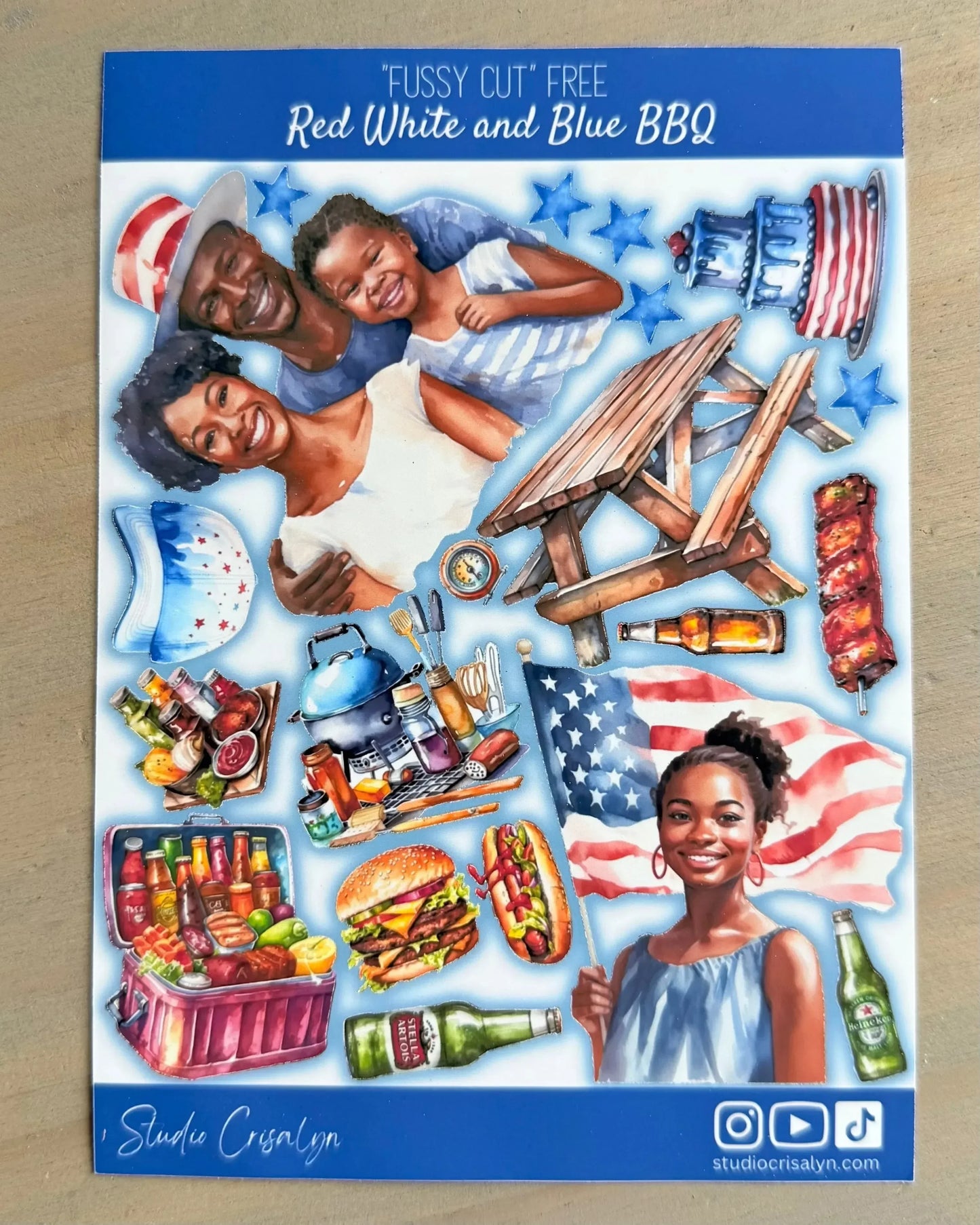 SC 2025 Patriotic- Red White and Blue BBQ - Studio Crisalyn