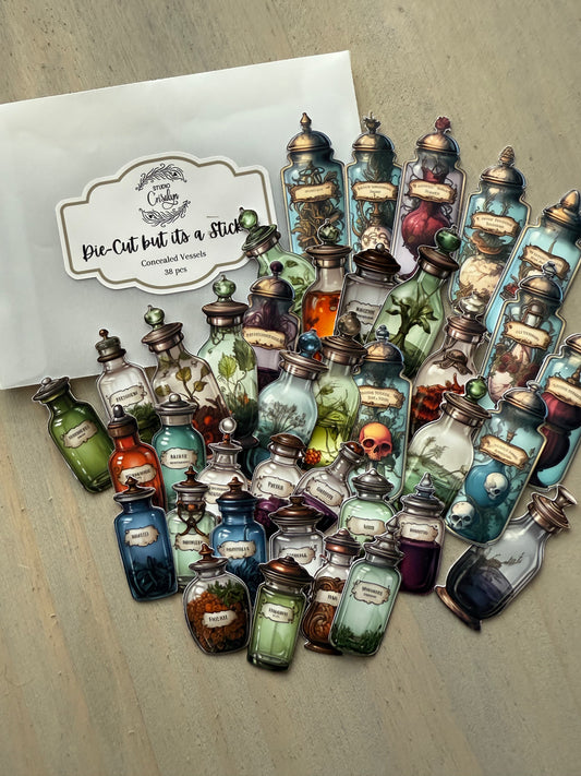 Die-Cuts Concealed Vessels