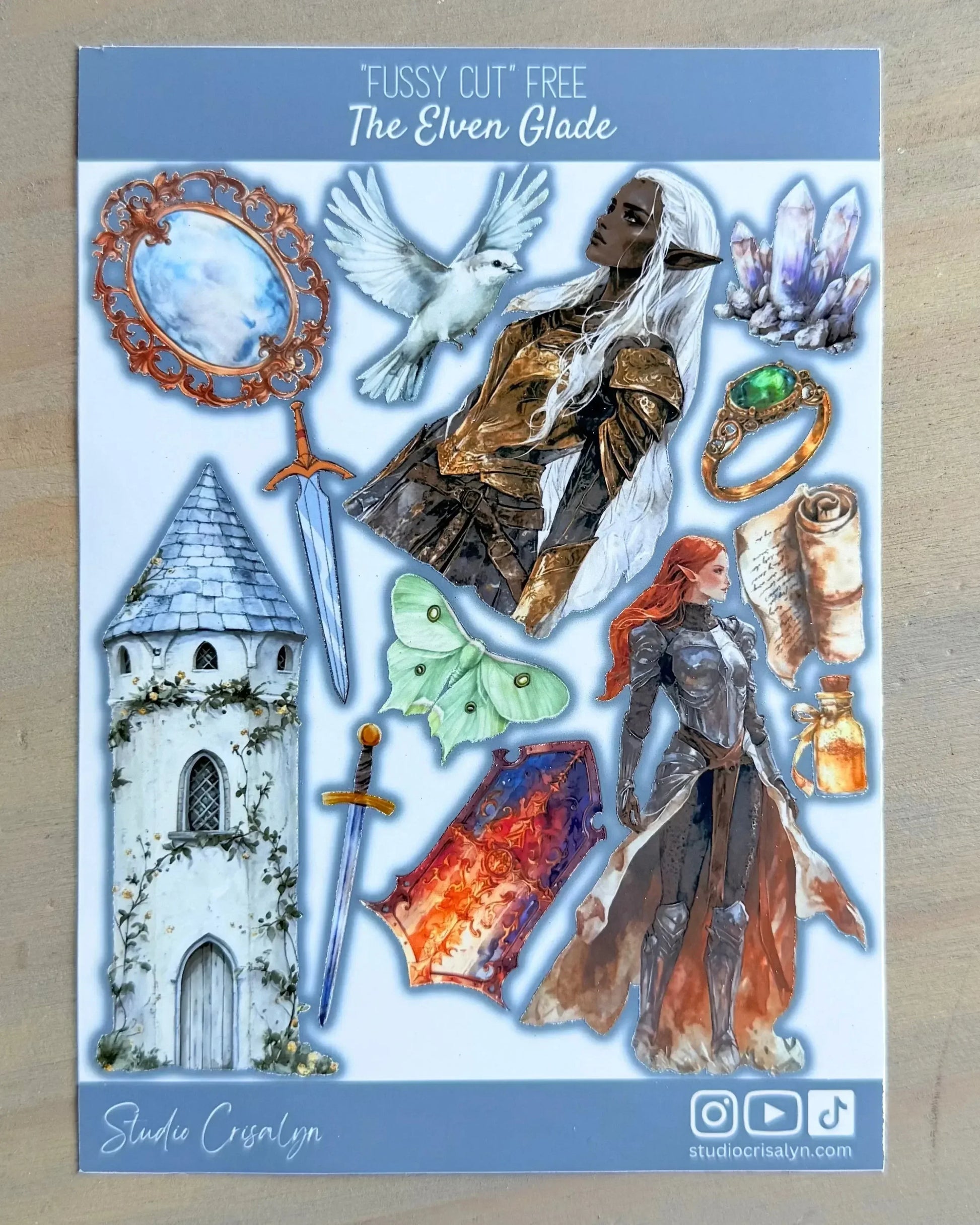 The Elven Glade Sticker sheet - Studio Crisalyn