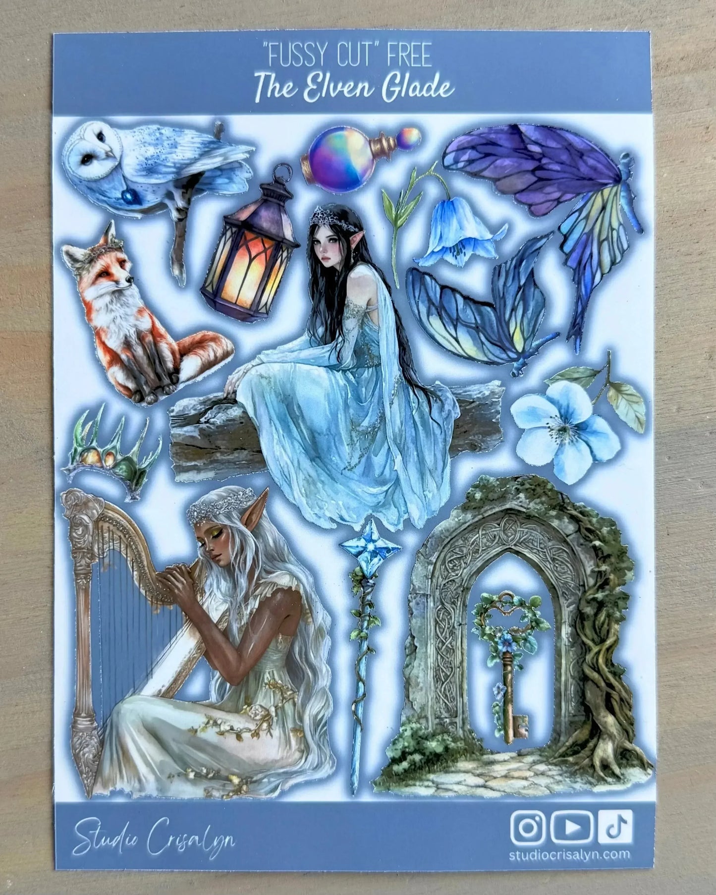 The Elven Glade Sticker sheet - Studio Crisalyn