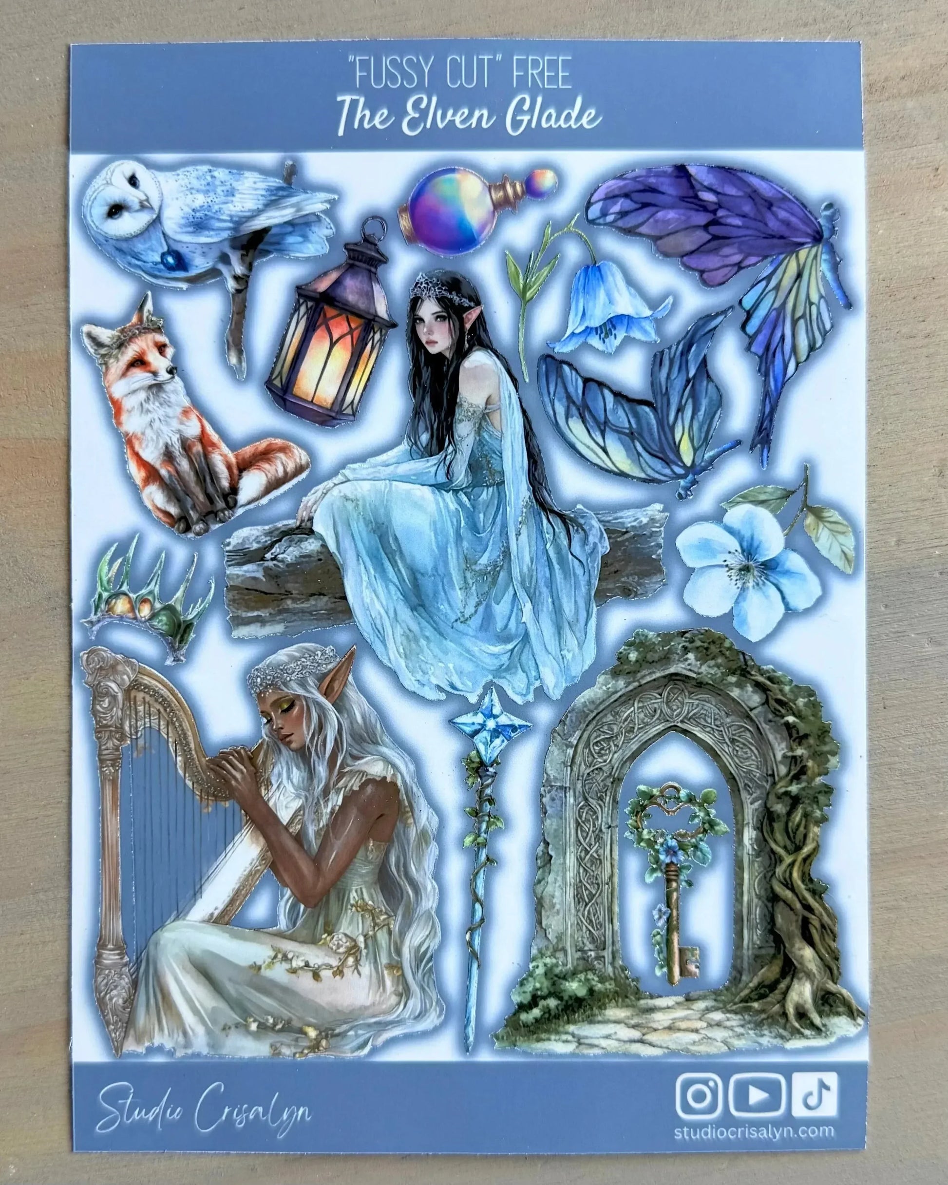 The Elven Glade Sticker sheet - Studio Crisalyn