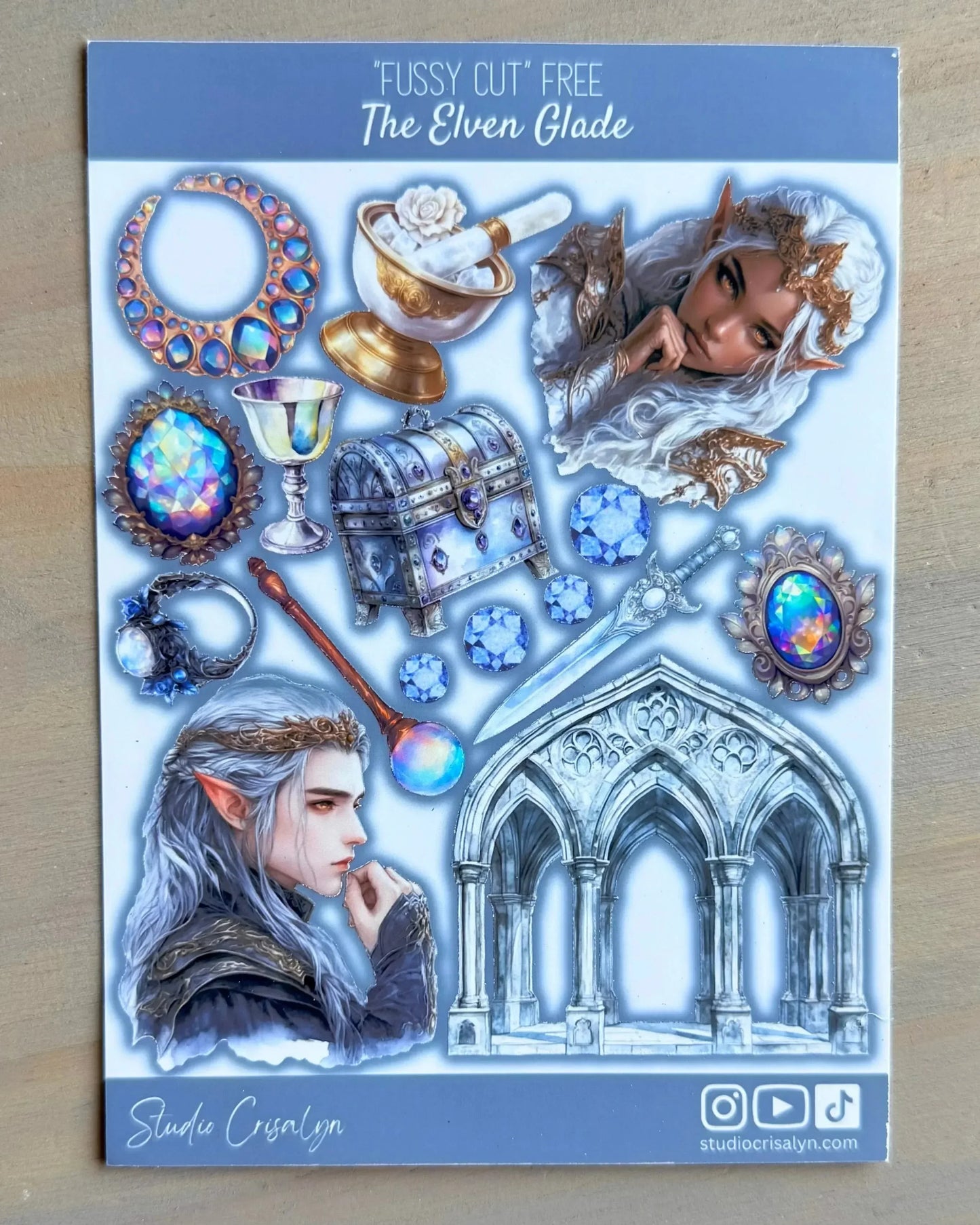 The Elven Glade Sticker sheet - Studio Crisalyn