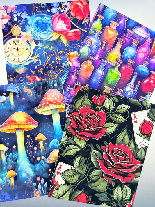The Wonderland Paper Backgrounds - Studio Crisalyn
