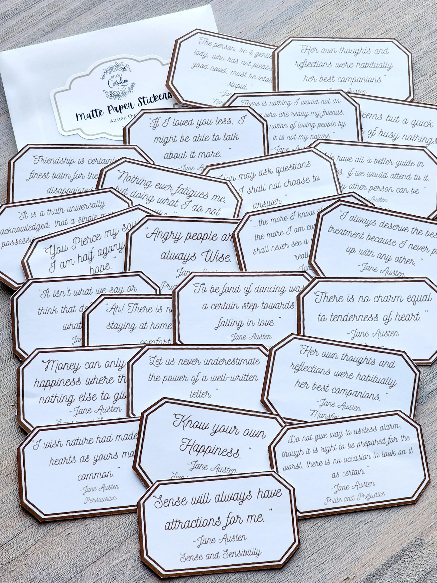 Jane Austen Quotes - Studio Crisalyn