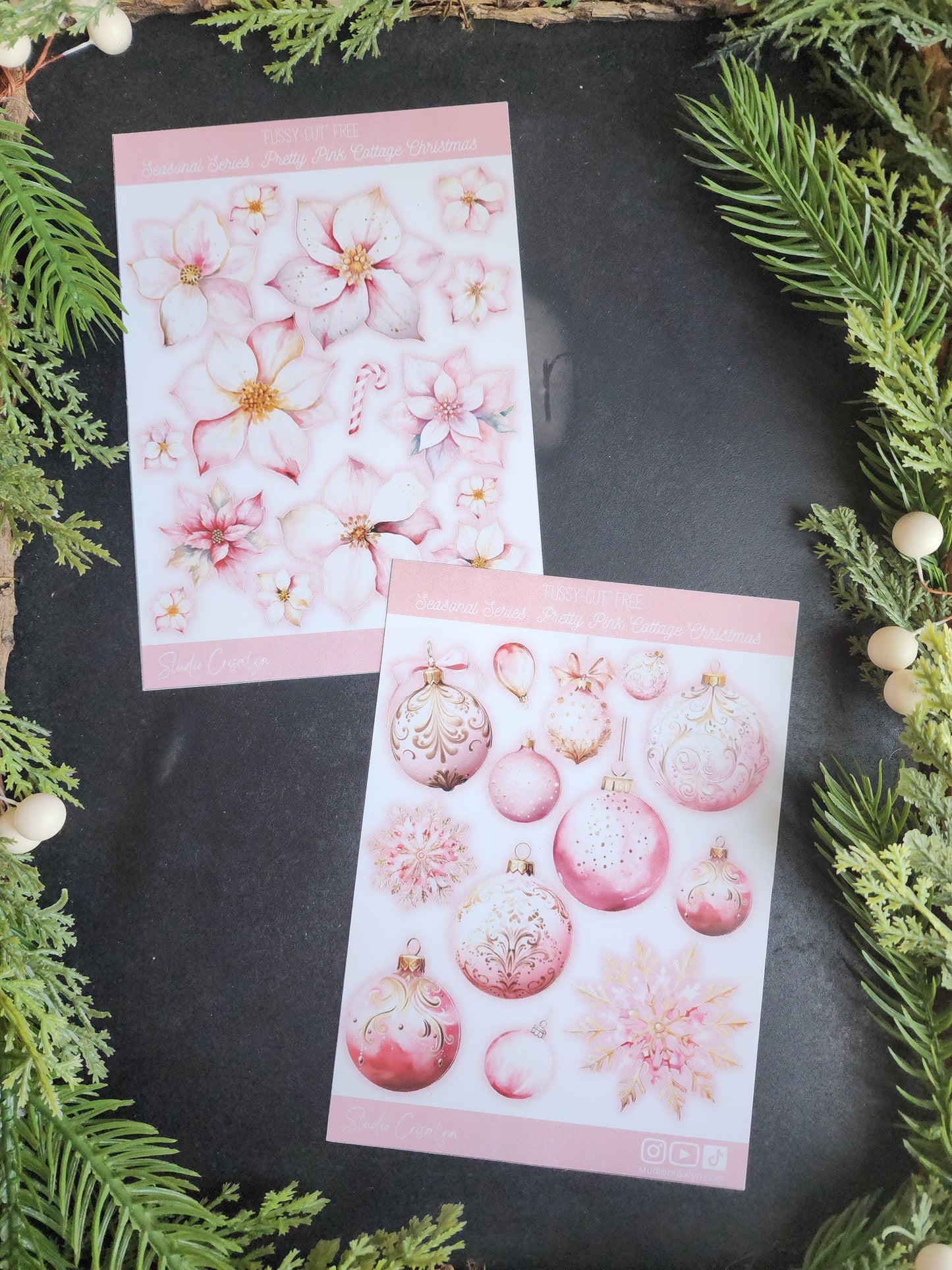 Seasonal Series- Colors of Christmas Pink 2023 - Studio Crisalyn