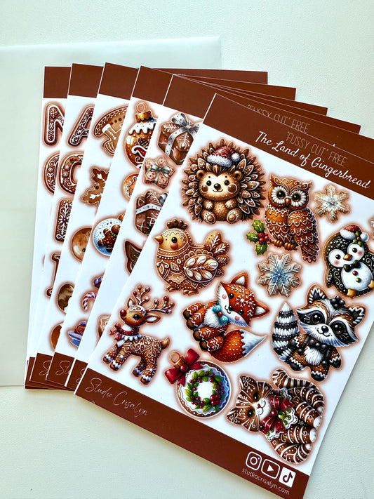 Sticker Sheet Set - The Land of Gingerbread