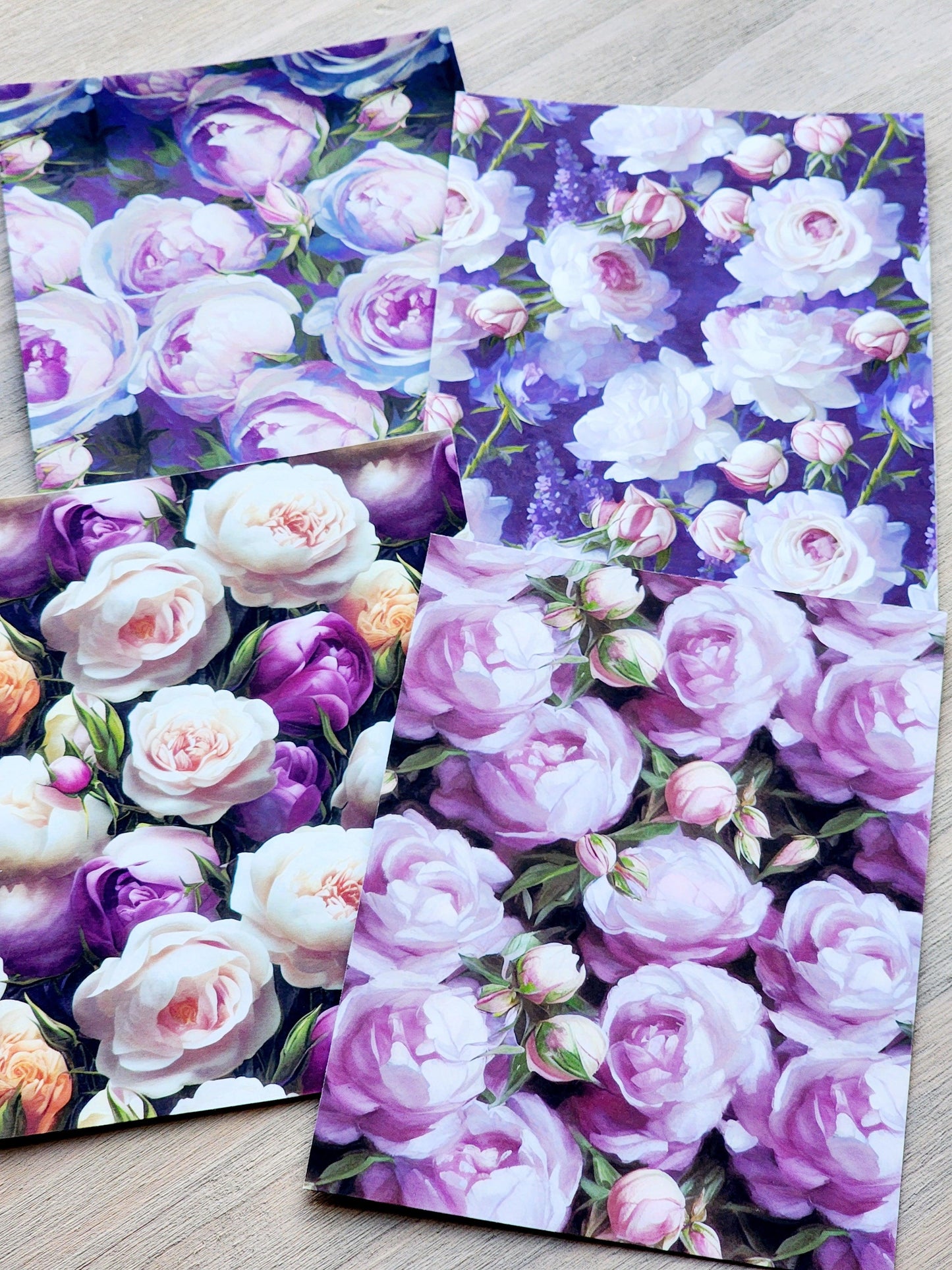 Purple Floral Vibrant Backgrounds - Studio Crisalyn