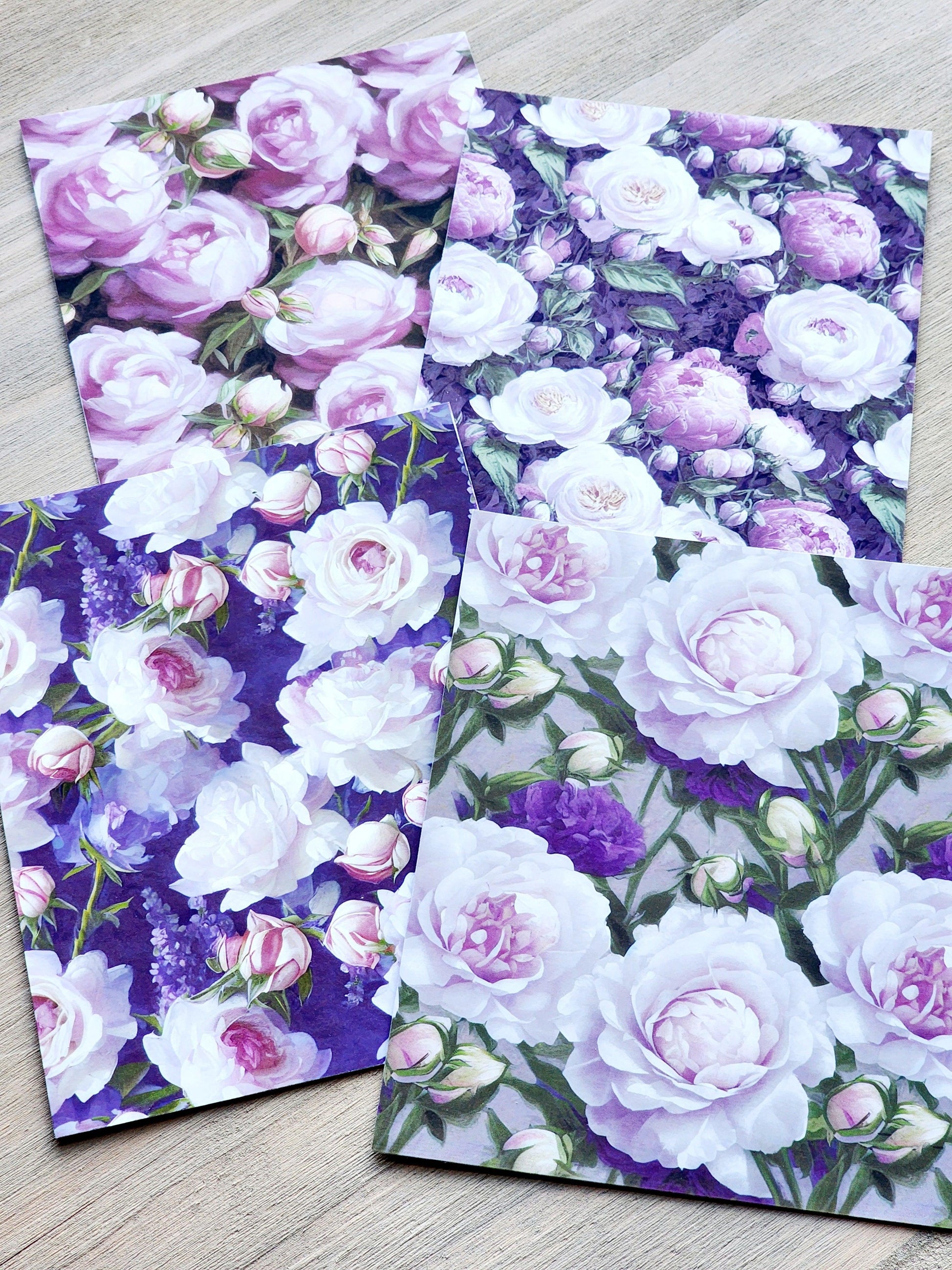 Purple Floral Vibrant Backgrounds - Studio Crisalyn