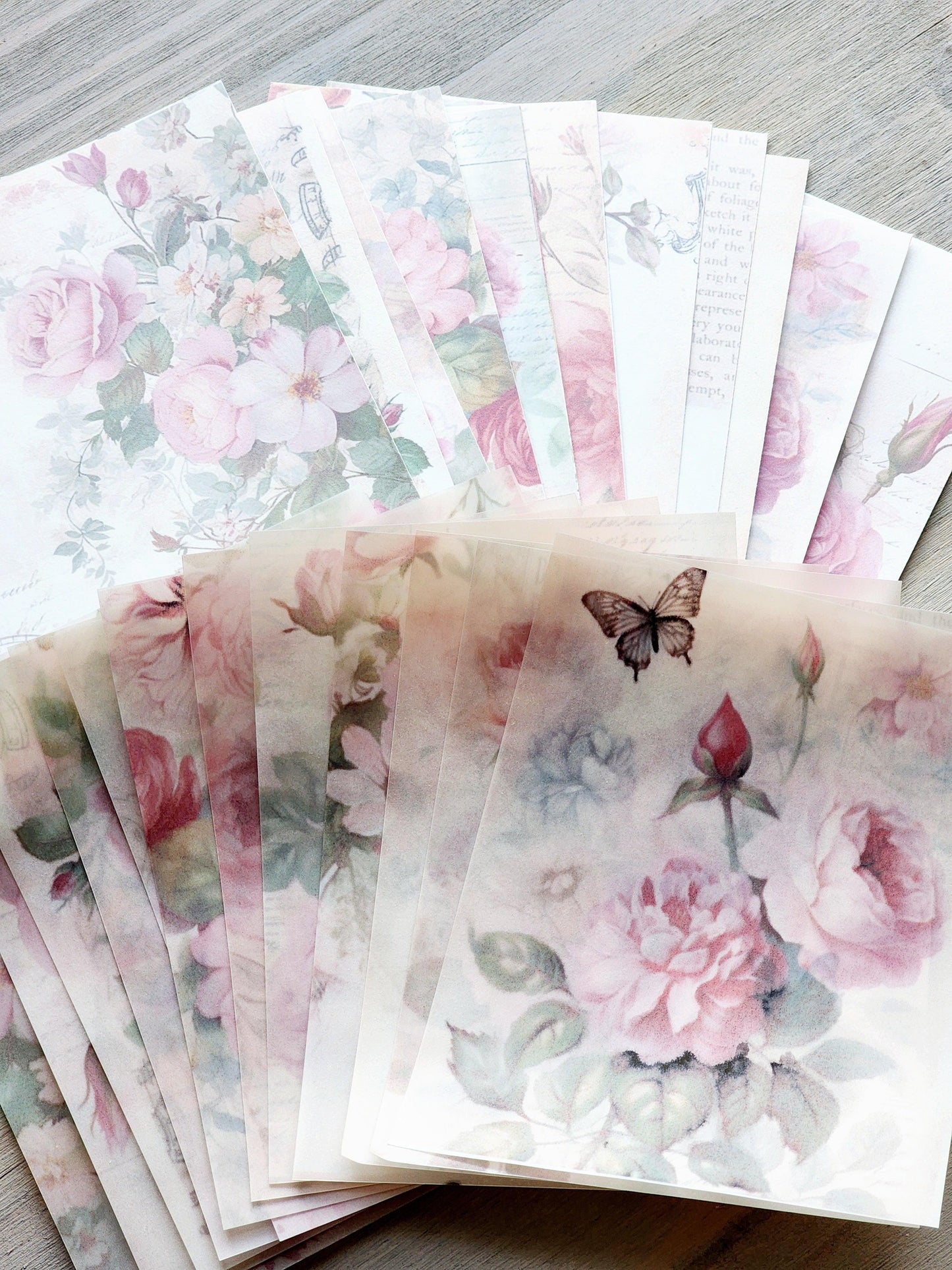 SCE Rose Paper Backgrounds - Studio Crisalyn