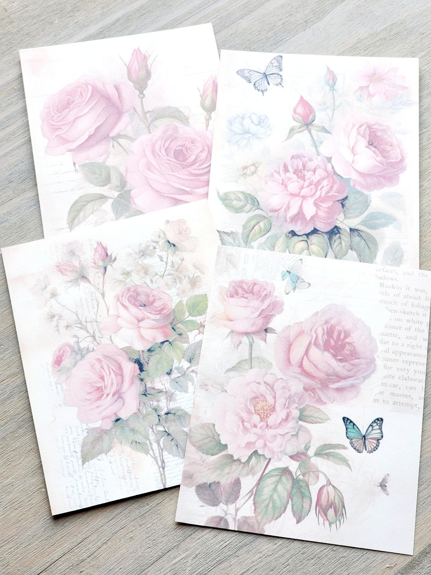 SCE Rose Paper Backgrounds - Studio Crisalyn