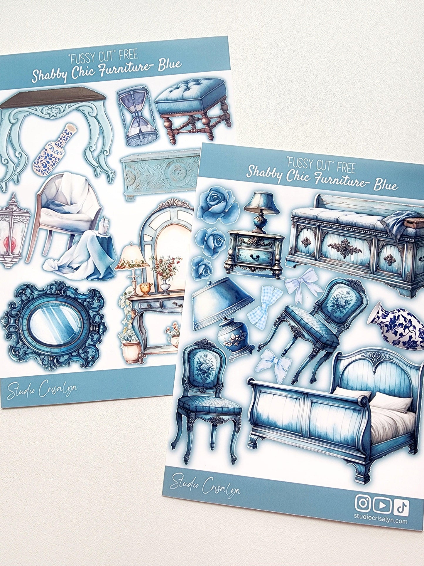 Shabby Chic Furniture - Blue - Studio Crisalyn