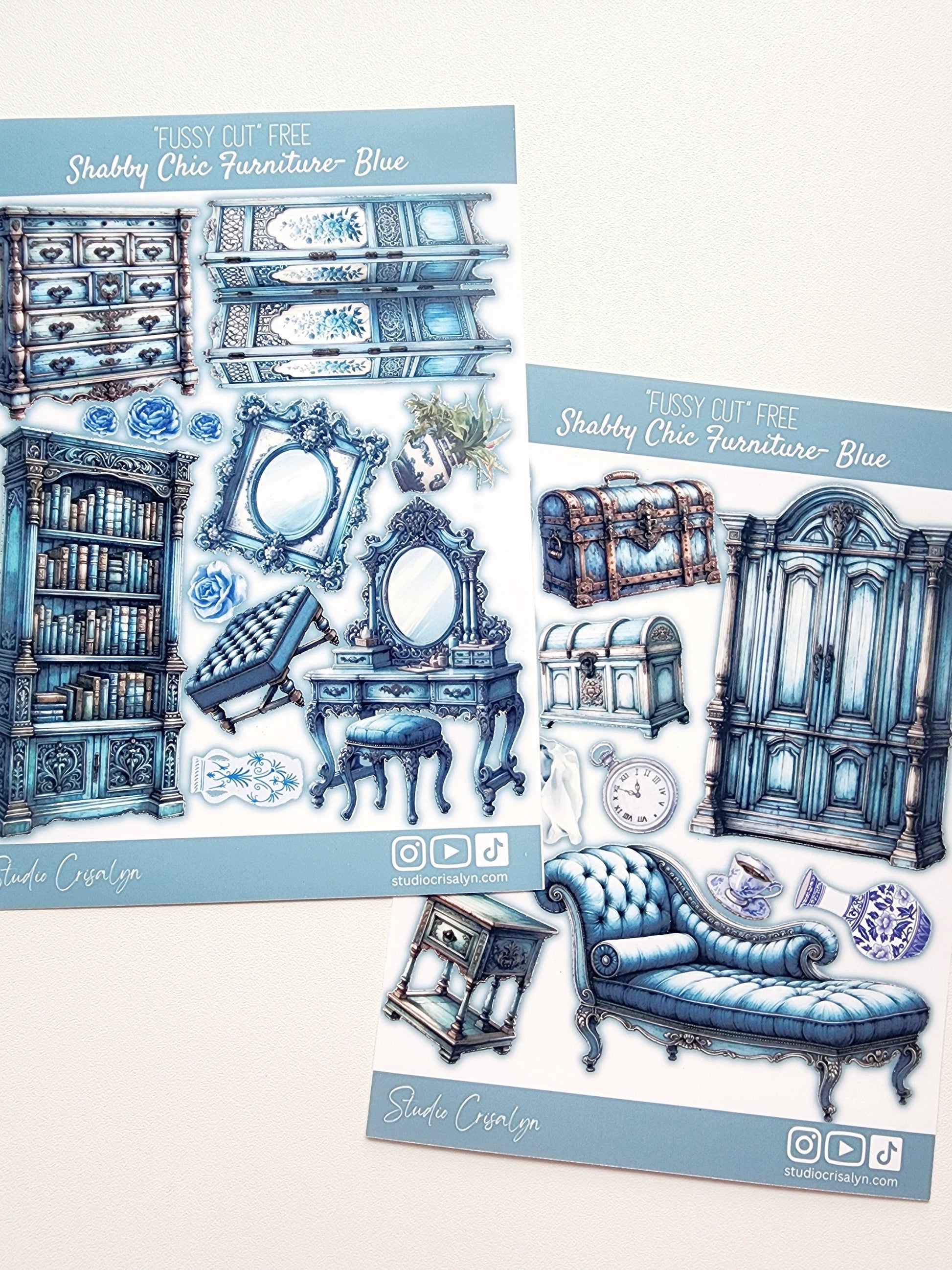 Shabby Chic Furniture - Blue - Studio Crisalyn